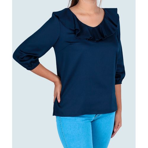 BLUSA-MANGA-3-4-CUELLO-RUFLE